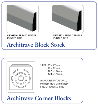 Architrave and Architrave Block